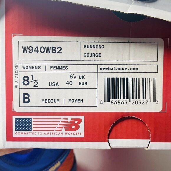 New Balance Womens Running Course Athletic Shoes Size 8.5 Blue Multicolored - Picture 2 of 9